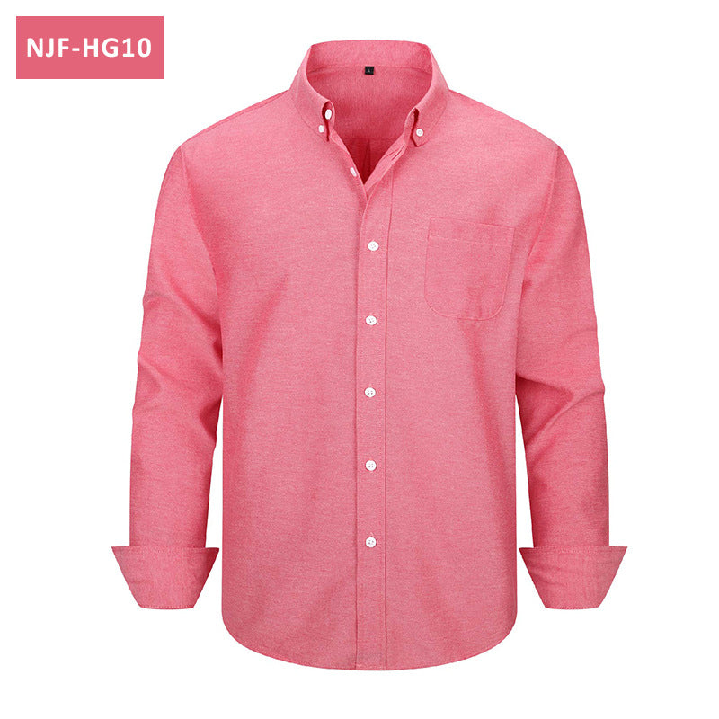 Men's Long-Sleeve Casual Oxford Shirt