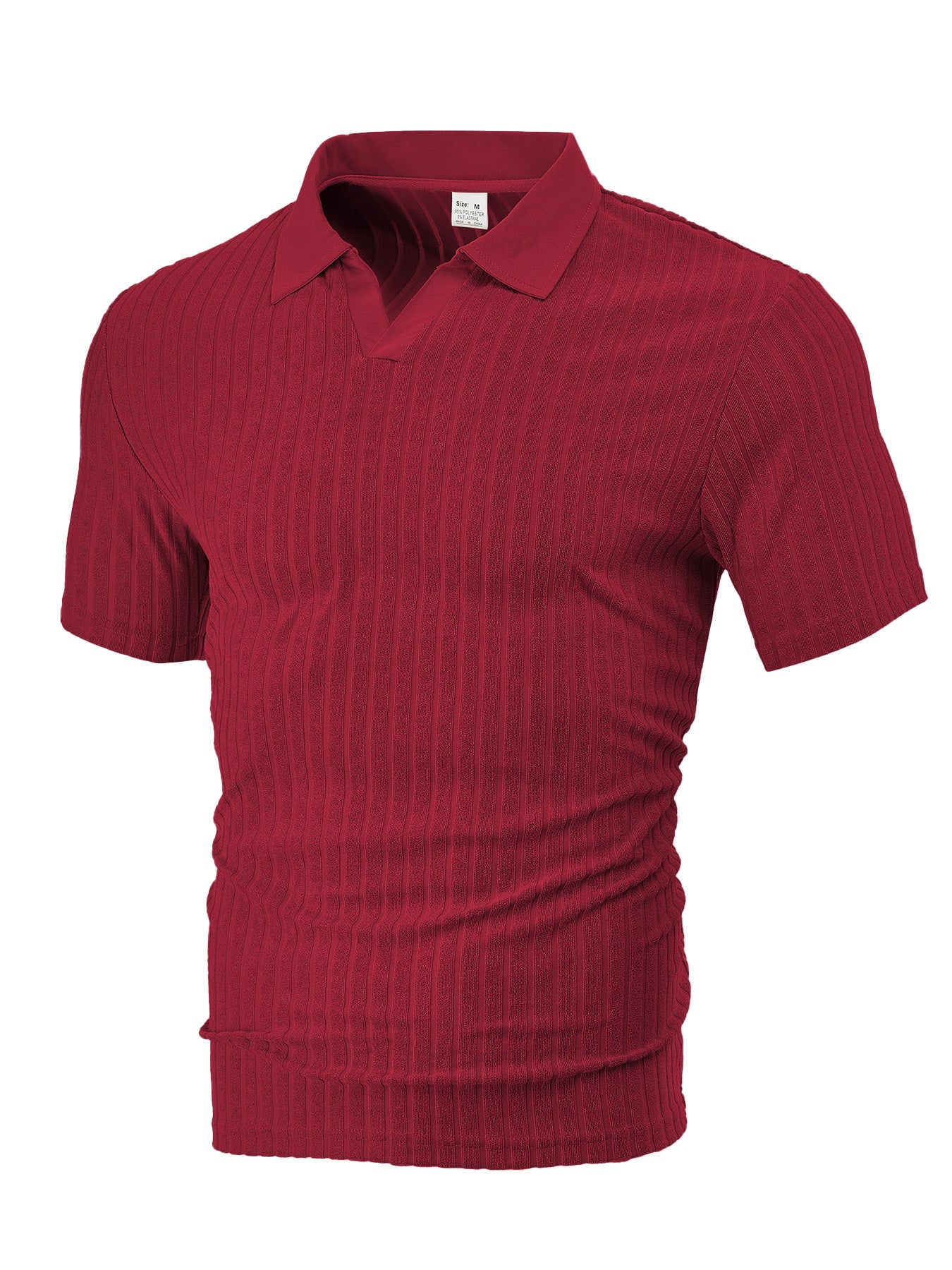 Men's Striped Short-sleeve Shirt With A Turn-down Collar