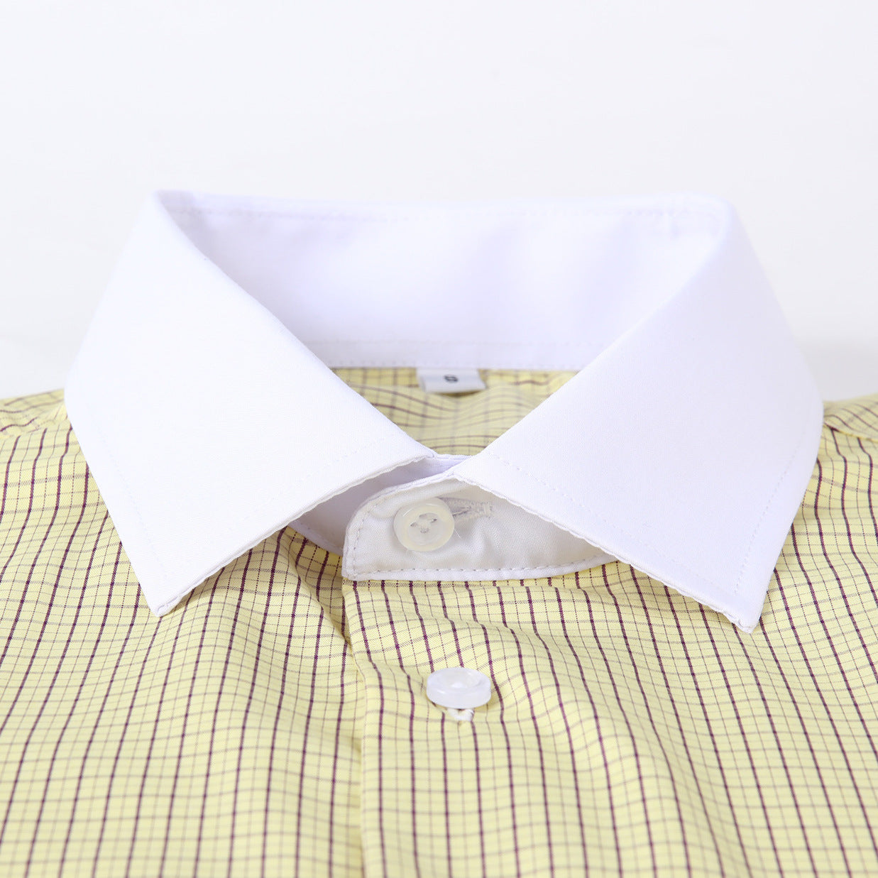 Men's Anti-Wrinkle Long-Sleeve Striped Loose-Fit Plaid Shirt