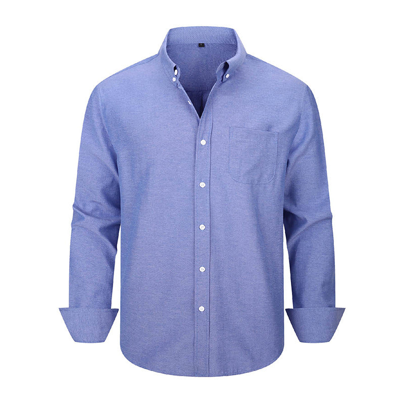 Men's Long-Sleeve Casual Oxford Shirt