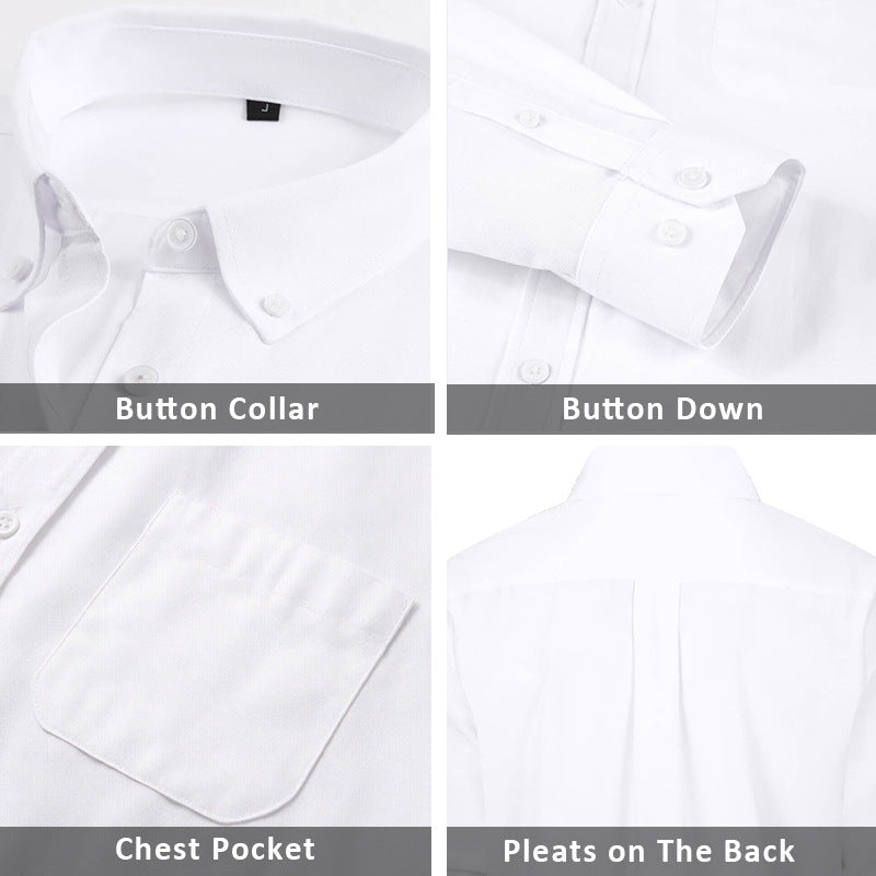 Men's Long-Sleeve Casual Oxford Shirt