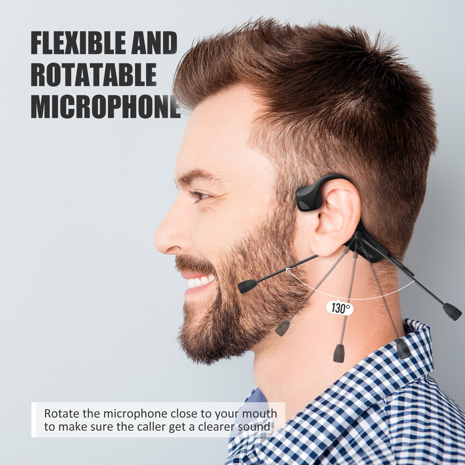 Bone Conduction Ear-mounted Bone Conduction Noise Reduction Bluetooth Talk