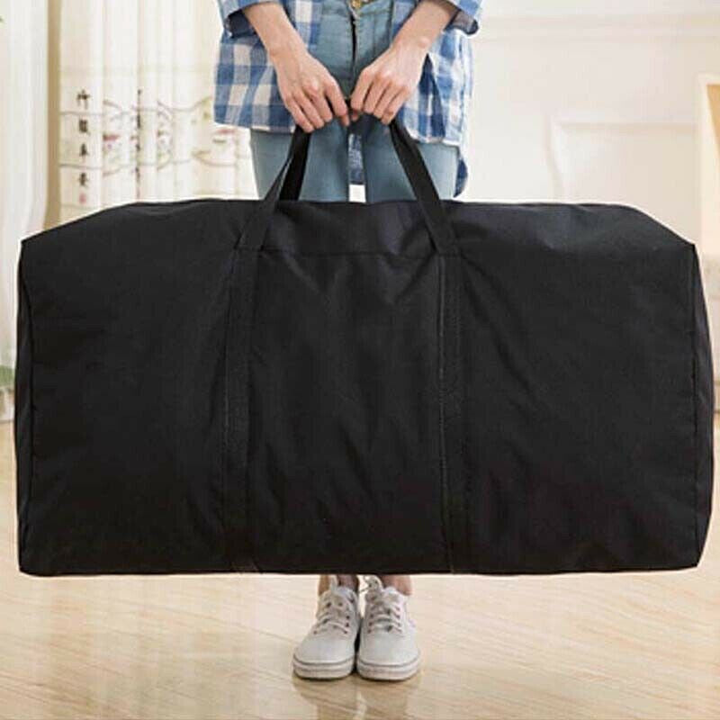 Home Extra Large Storage Bag Waterproof For Outdoor Camping Tent Cushion Black