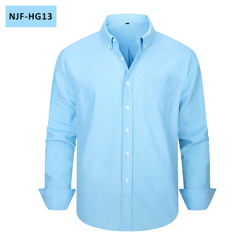 Men's Long-Sleeve Casual Oxford Shirt