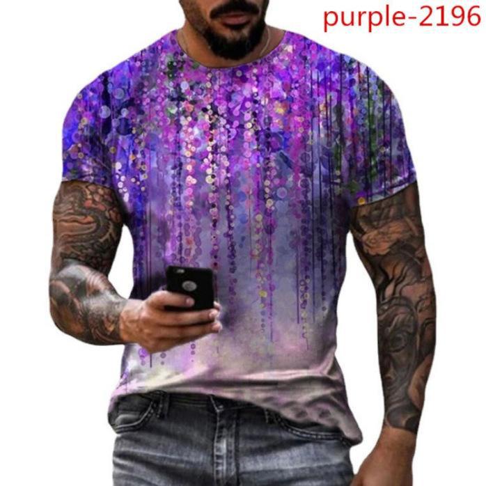 Men's Fashion Plus-Size Printed Short-Sleeve Shirt