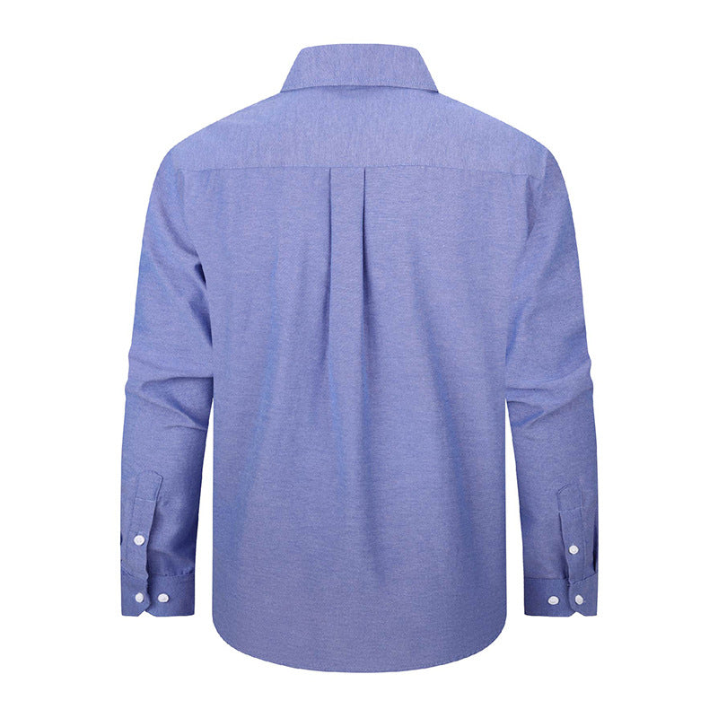 Men's Long-Sleeve Casual Oxford Shirt