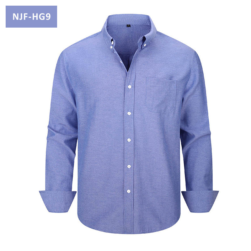 Men's Long-Sleeve Casual Oxford Shirt