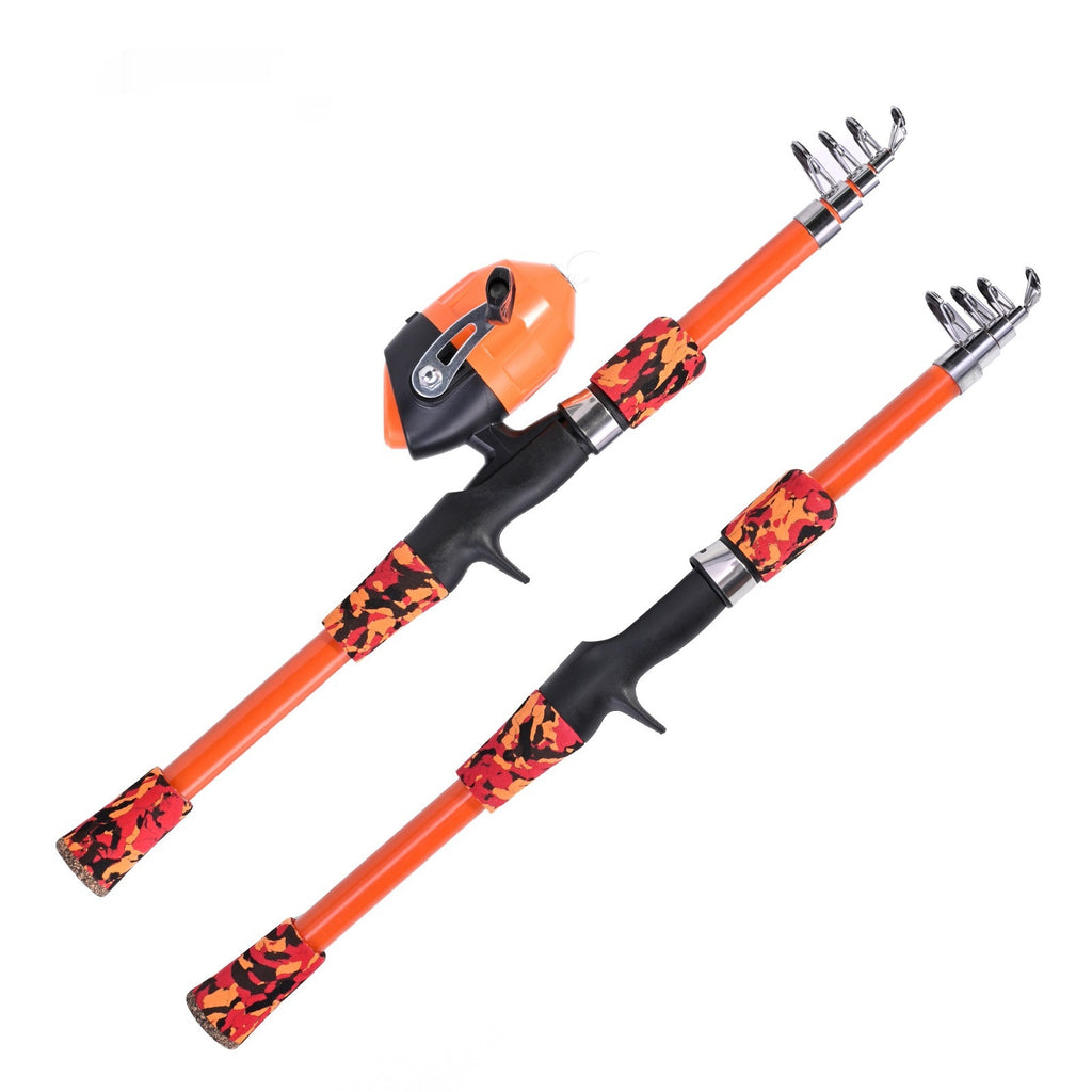 Gun-type Short-section Telescopic Lure Fishing Rod Children's Fishing Rod Fishing Gear