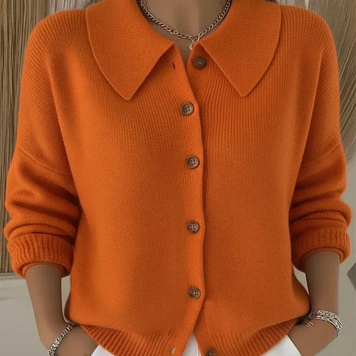Womens Knitted Cardigan With Buttons