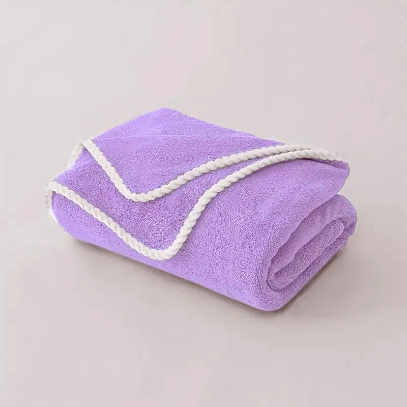 90*180cm Bath Towel - Extra Soft, Skin-Gentle & Super Absorbent, No Shedding, Multi-Color Available, Ideal for Home Baths