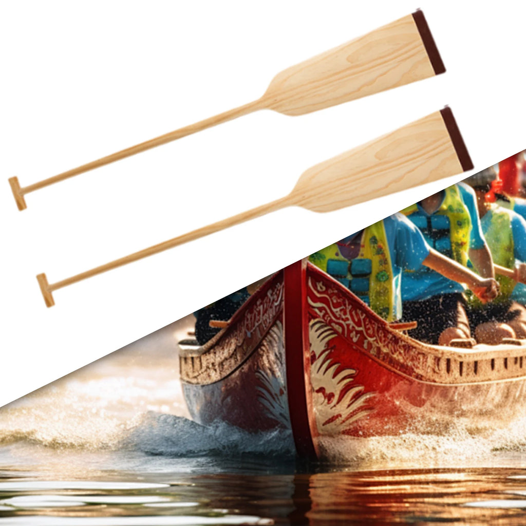 Canoe Paddle Ergonomic Supplies Boat Accessories Sports Beginner Premium Sturdy Dragon Boat Paddle Wood Boat Paddle Rowing Oars