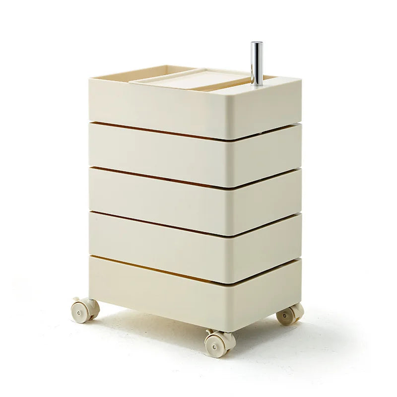 360 Rotary Storage Cabinet Cabinet Movable Multi-Layer Storage Cabinet Simple Modern Bedside Cabinet Living Room Furniture Night