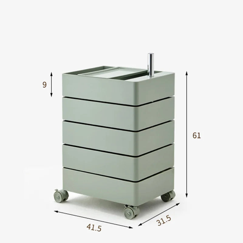 360 Rotary Storage Cabinet Cabinet Movable Multi-Layer Storage Cabinet Simple Modern Bedside Cabinet Living Room Furniture Night