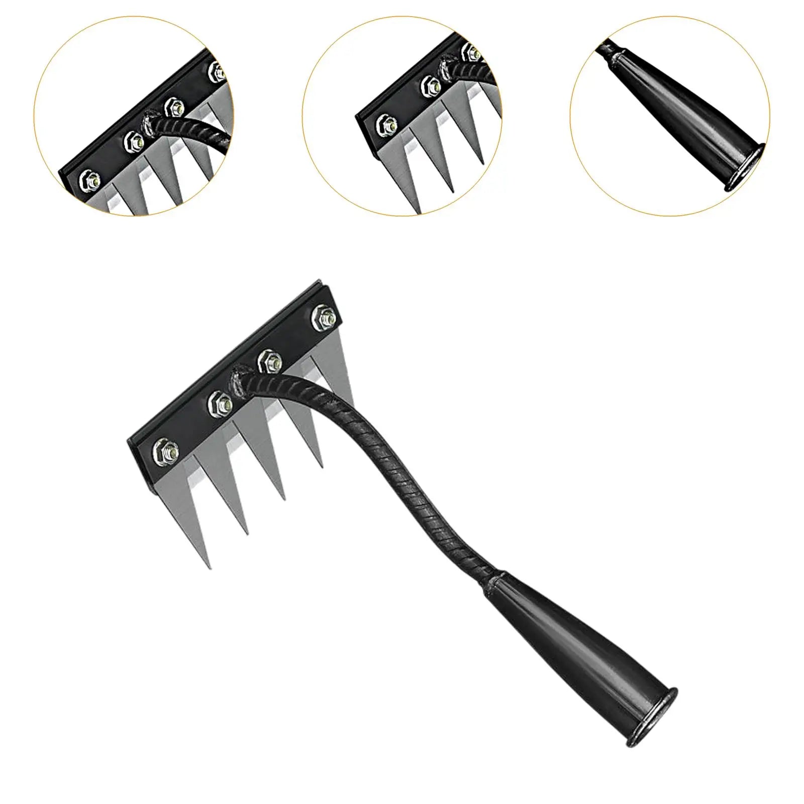 5/6/7/8 Tines Garden Weeder Tool Labor Saving Weeds Remover Weeds Puller Claw Remover Tool  for Farm Backyard Agricultural