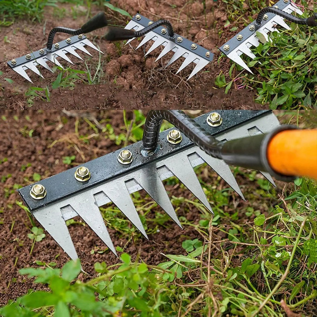 5/6/7/8 Tines Garden Weeder Tool Labor Saving Weeds Remover Weeds Puller Claw Remover Tool  for Farm Backyard Agricultural