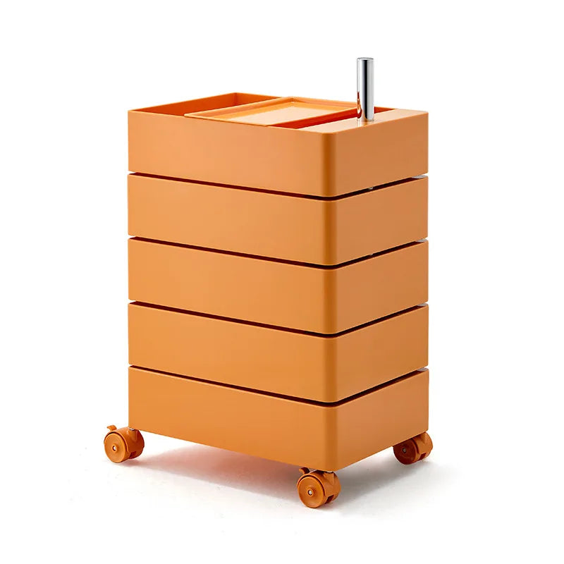 360 Rotary Storage Cabinet Cabinet Movable Multi-Layer Storage Cabinet Simple Modern Bedside Cabinet Living Room Furniture Night