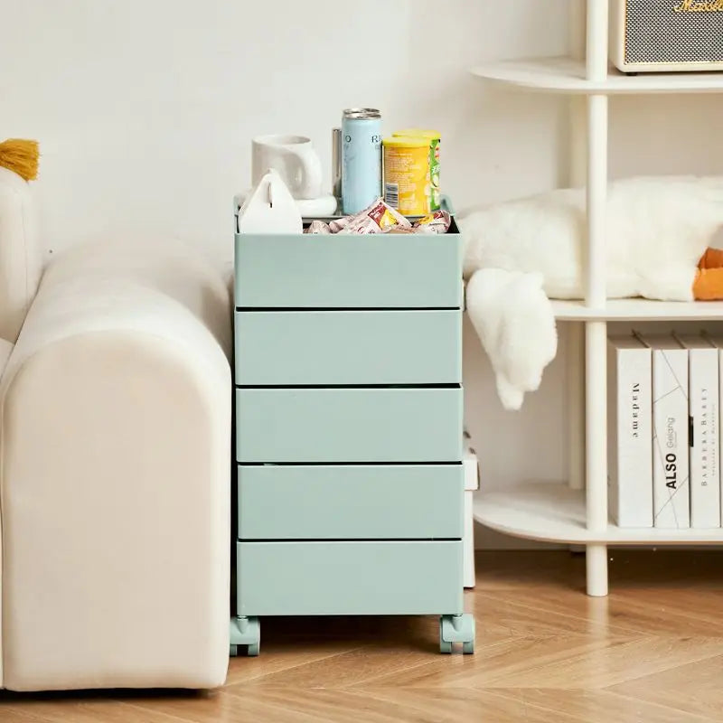 360 Rotary Storage Cabinet Cabinet Movable Multi-Layer Storage Cabinet Simple Modern Bedside Cabinet Living Room Furniture Night