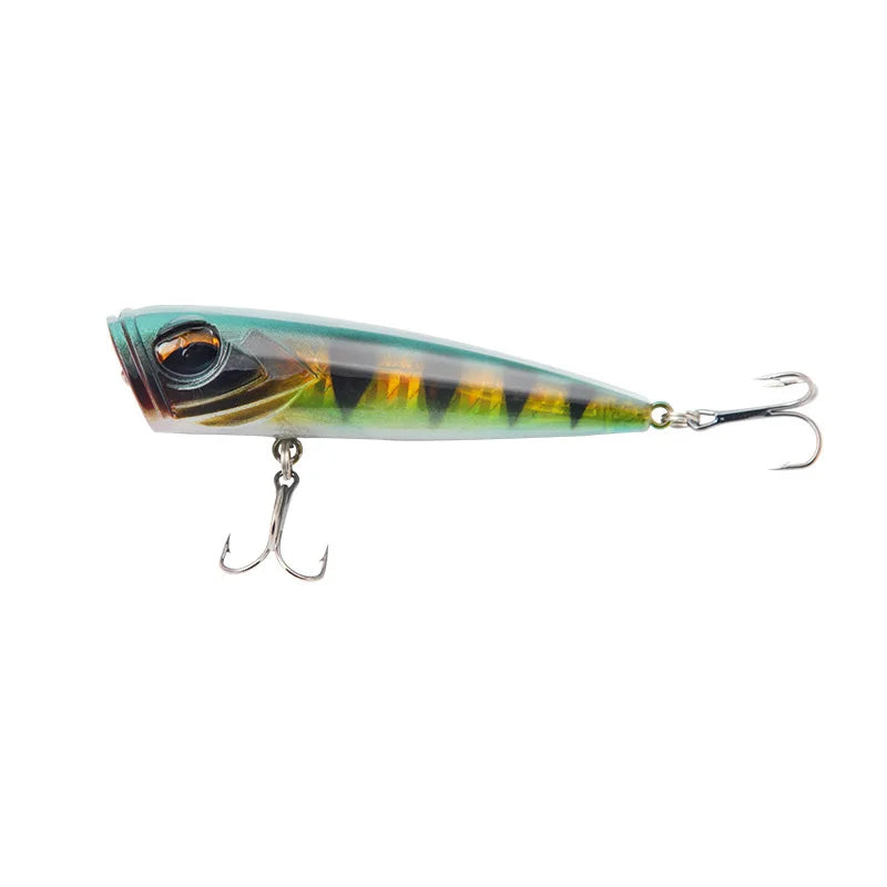 Poppers Fishing Lure Weights 14g Tackle 2021 Accessories Wobblers Goods Artificial Bait Top Water For Pike Fish Double Hooks