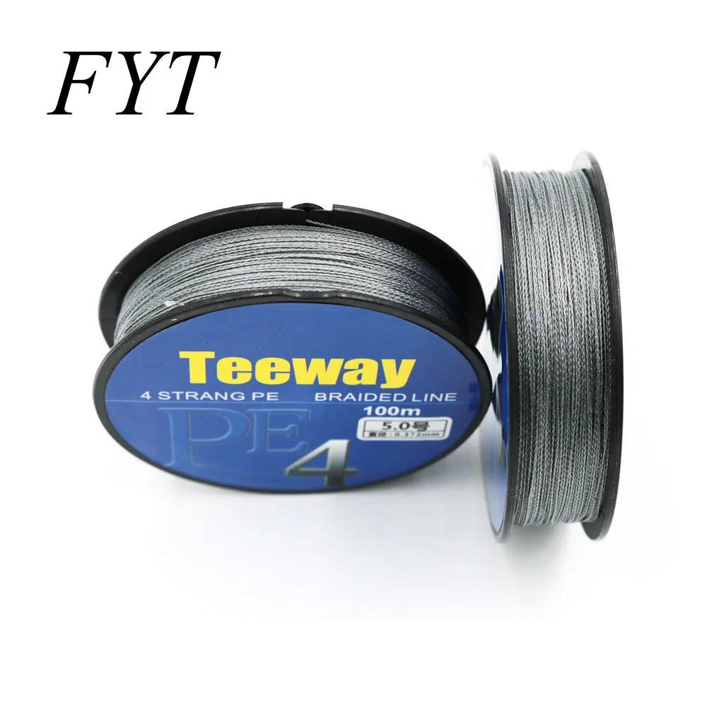 1Pcs 100m 4 Strand Japan Super Strong PE Braided Fishing Line Multifilament Braid Thread 4 Braid 20LB 30lb 40lb 50LBS