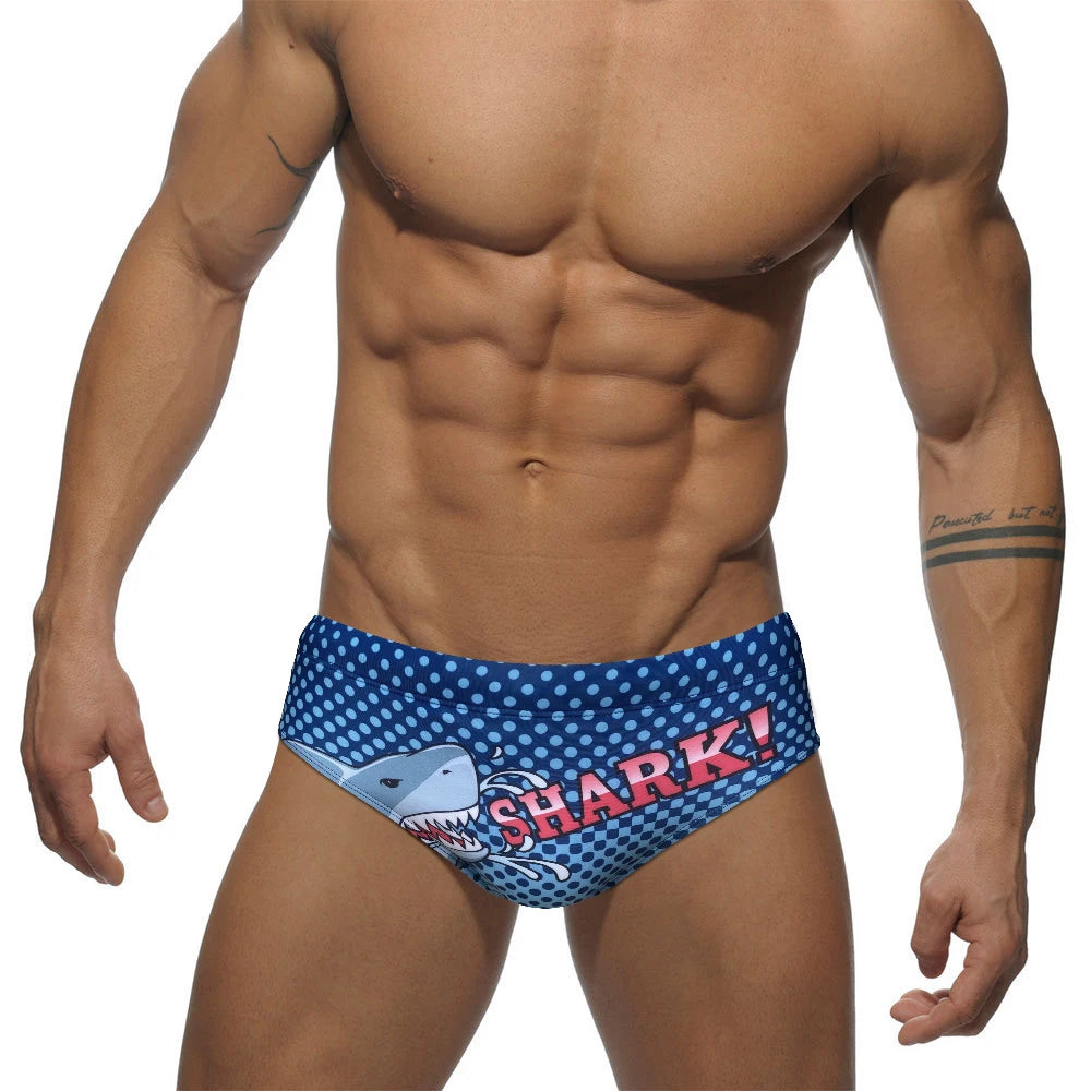 Summer New Mens Swim Briefs Pool Bathing Suit Quick Dry Breathable Swimwear Fashion Male Beach Sport Surfing Board Shorts