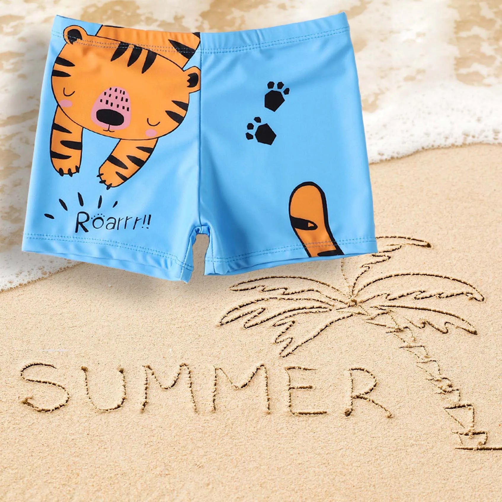 Swimming Trunks For Boys Shark Trunks Swimsuit 2-9Y Children's Swimwear Kids Trunk Shark Beachwear Boys Bathing Suit