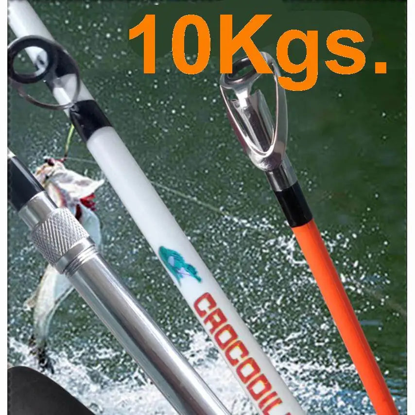 ZZ37 2.4m 2.7m 10Kgs Maogan Solid Glassfiber Fishing Rod Tip Diameter 4mm or 6mm Bait 100-500g