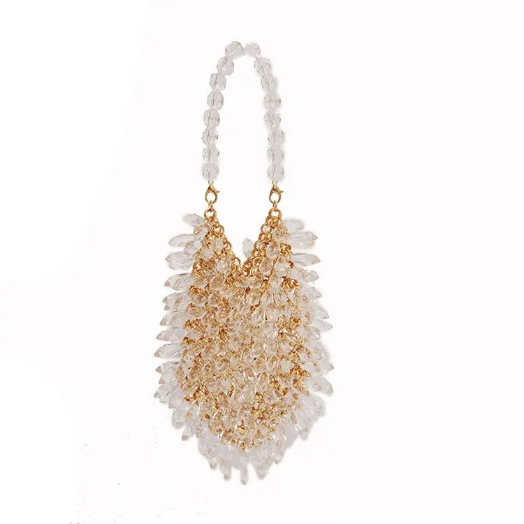 Beaded Handbag Sweet Bride's Handbag Fashion Dinner Bag Banquet Bag Women's Shoulder Bag