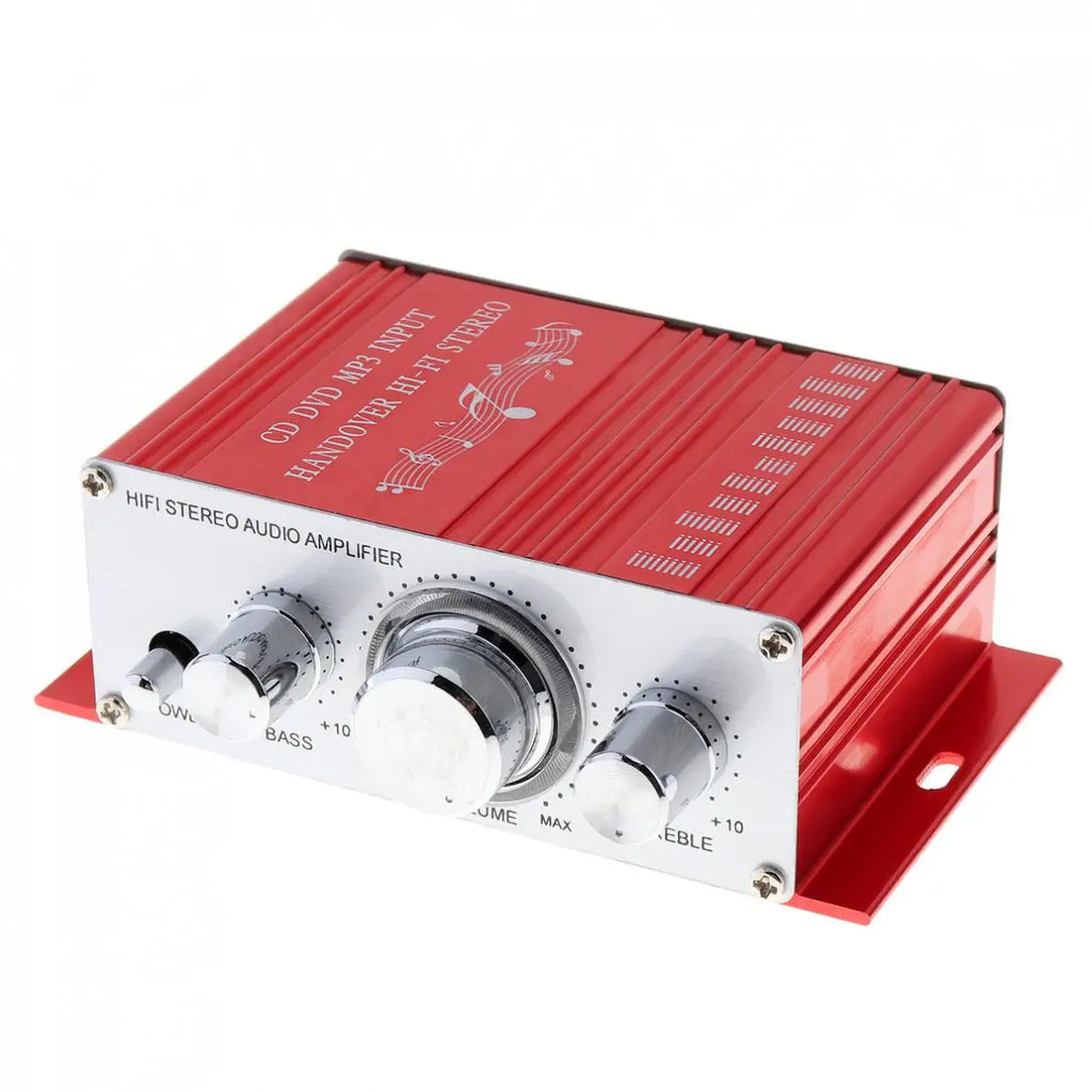 Handover HiFi 2 Channels 12V Car Power Amplifier Stereo Audio Player Support CD DVD MP3 Input for Auto Motorcycle Home