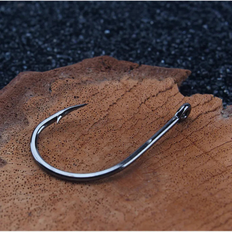 Fishing Hooks Mustad Strength Stream Seapole High Carbon Steel Barbed Hook with Ring Pesca Fishhooks HOT