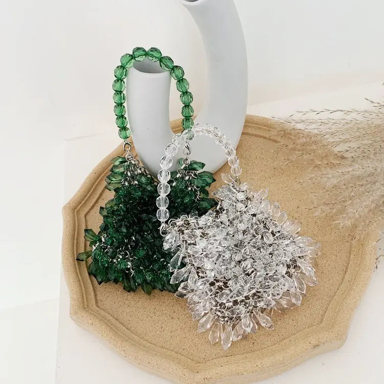 Beaded Handbag Sweet Bride's Handbag Fashion Dinner Bag Banquet Bag Women's Shoulder Bag