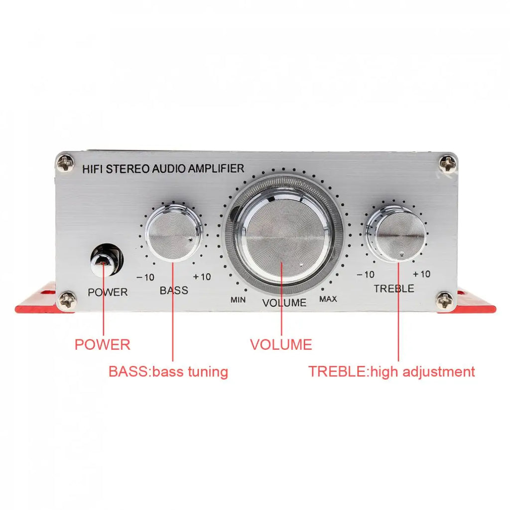 Handover HiFi 2 Channels 12V Car Power Amplifier Stereo Audio Player Support CD DVD MP3 Input for Auto Motorcycle Home