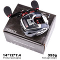 8.0:1 19+1BB Fishing Reel Left / Right Hand Low Profile Line Counter Fishing Tackle Gear with Digital Display Carretilha Pesca