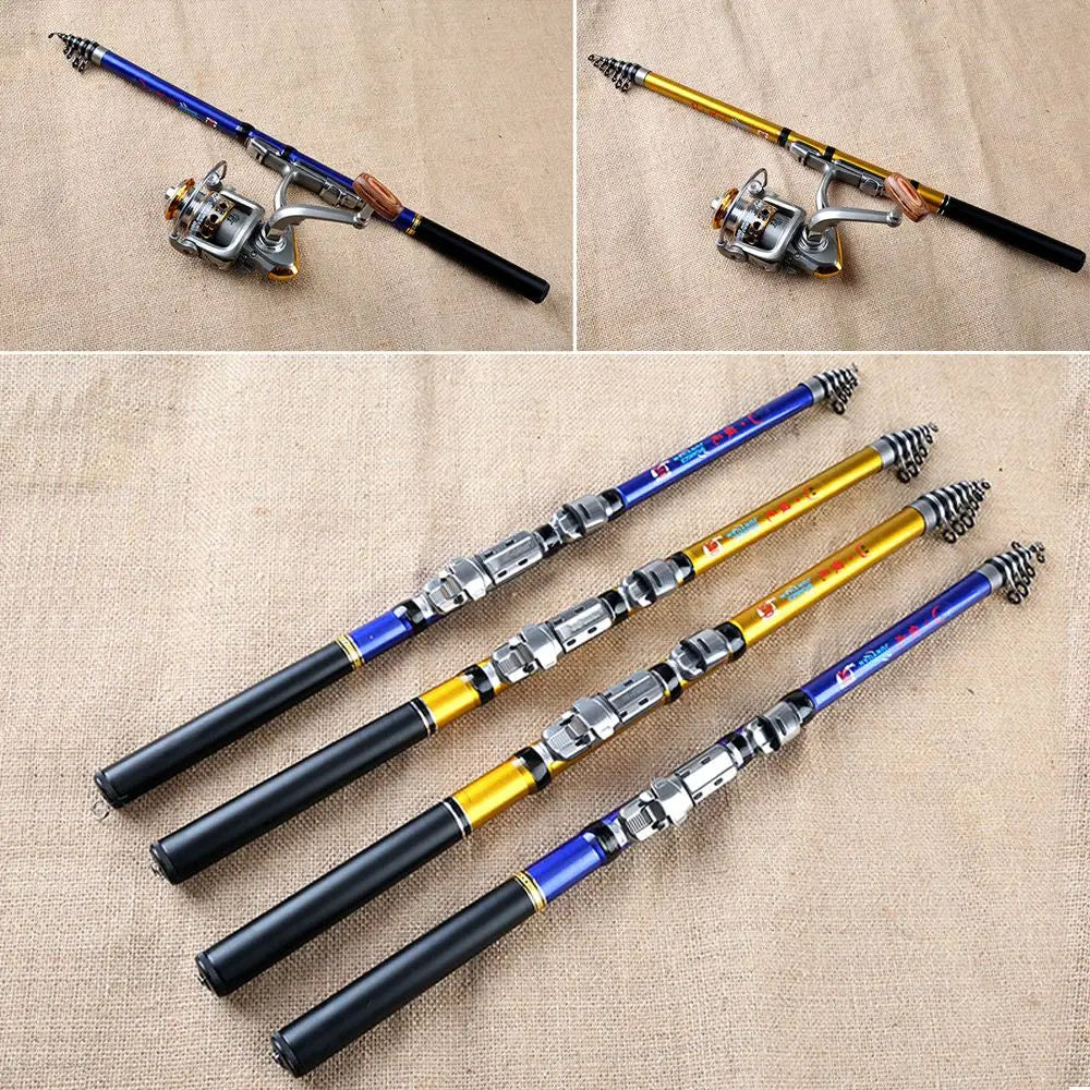 Sea Pole Carbon Material Fishing Rod Quality  1.5m,1.8m 2.1m 2.4m  2.7m 3m Telescopic fishing rod  Quality Spinning Rods