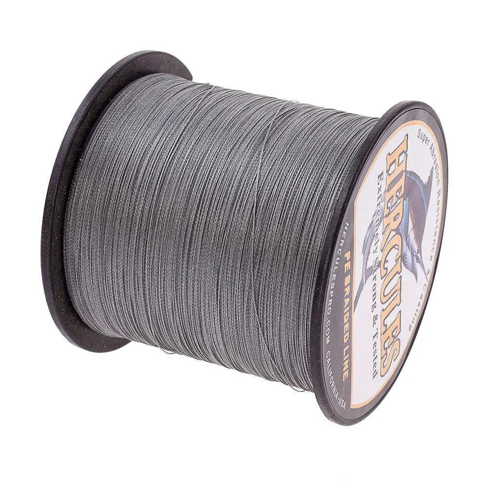 Hercules Multifilament Fishing Line 4 Strands Braided Cord 1000M Weave Saltwater 6-100LB PE Wire Pesca Russia Gifts For Men