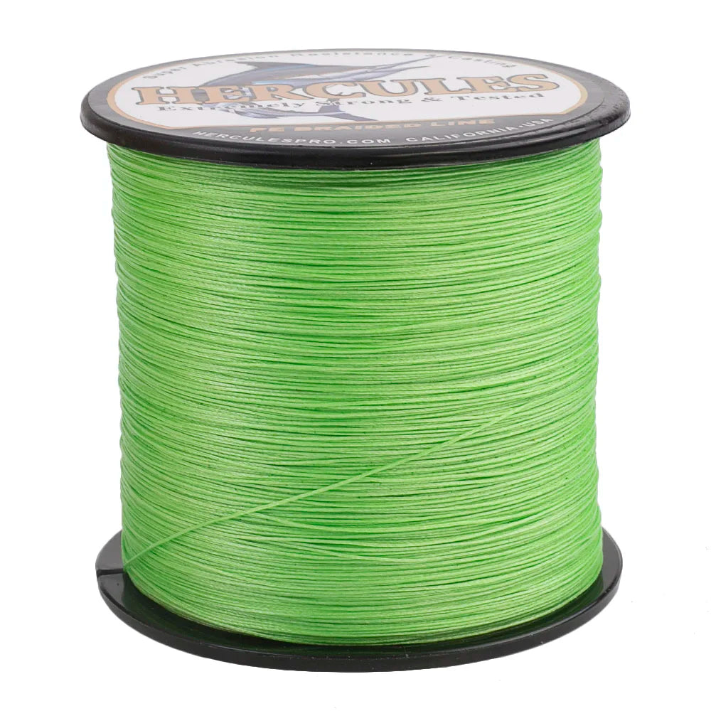 Hercules Multifilament Fishing Line 4 Strands Braided Cord 1000M Weave Saltwater 6-100LB PE Wire Pesca Russia Gifts For Men