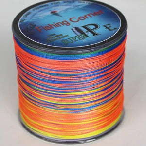 Braided fishing line 500m 4Strands Multi Color Super Strong Japan Multifilament PE braid line 10 20 30 40 60 80 100LB