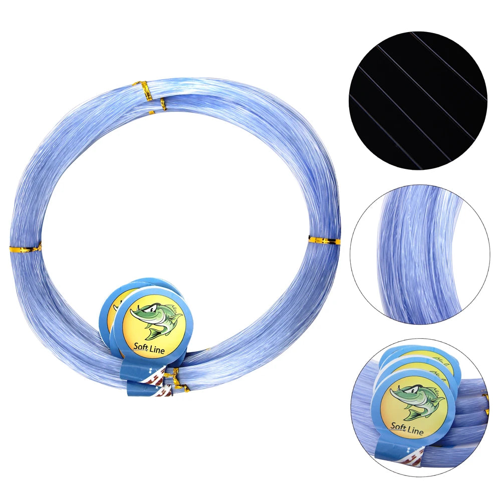 Monofilament Fishing Line 500m 13 lb.-396 lb. Nylon Mono Fishing Lines Super Strong Clear Fishing Leader Line for Saltwater