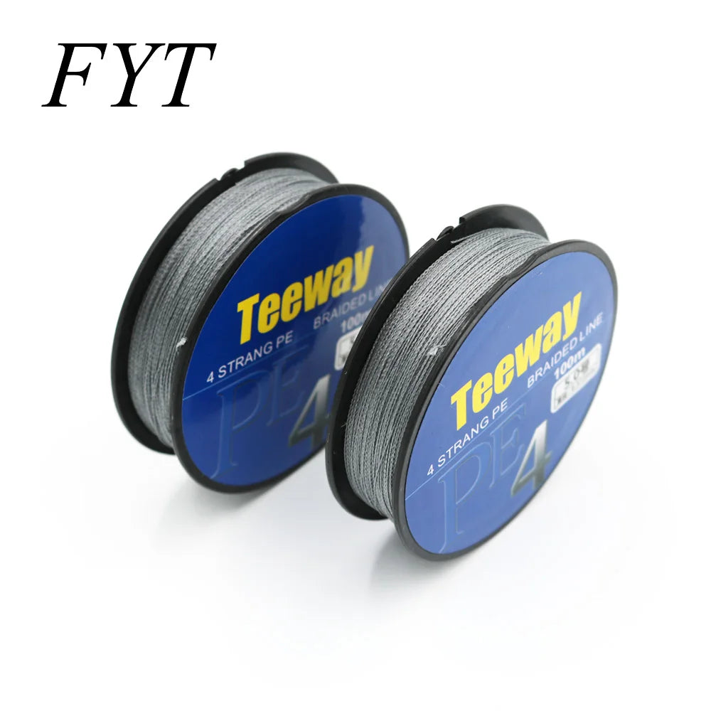1Pcs 100m 4 Strand Japan Super Strong PE Braided Fishing Line Multifilament Braid Thread 4 Braid 20LB 30lb 40lb 50LBS