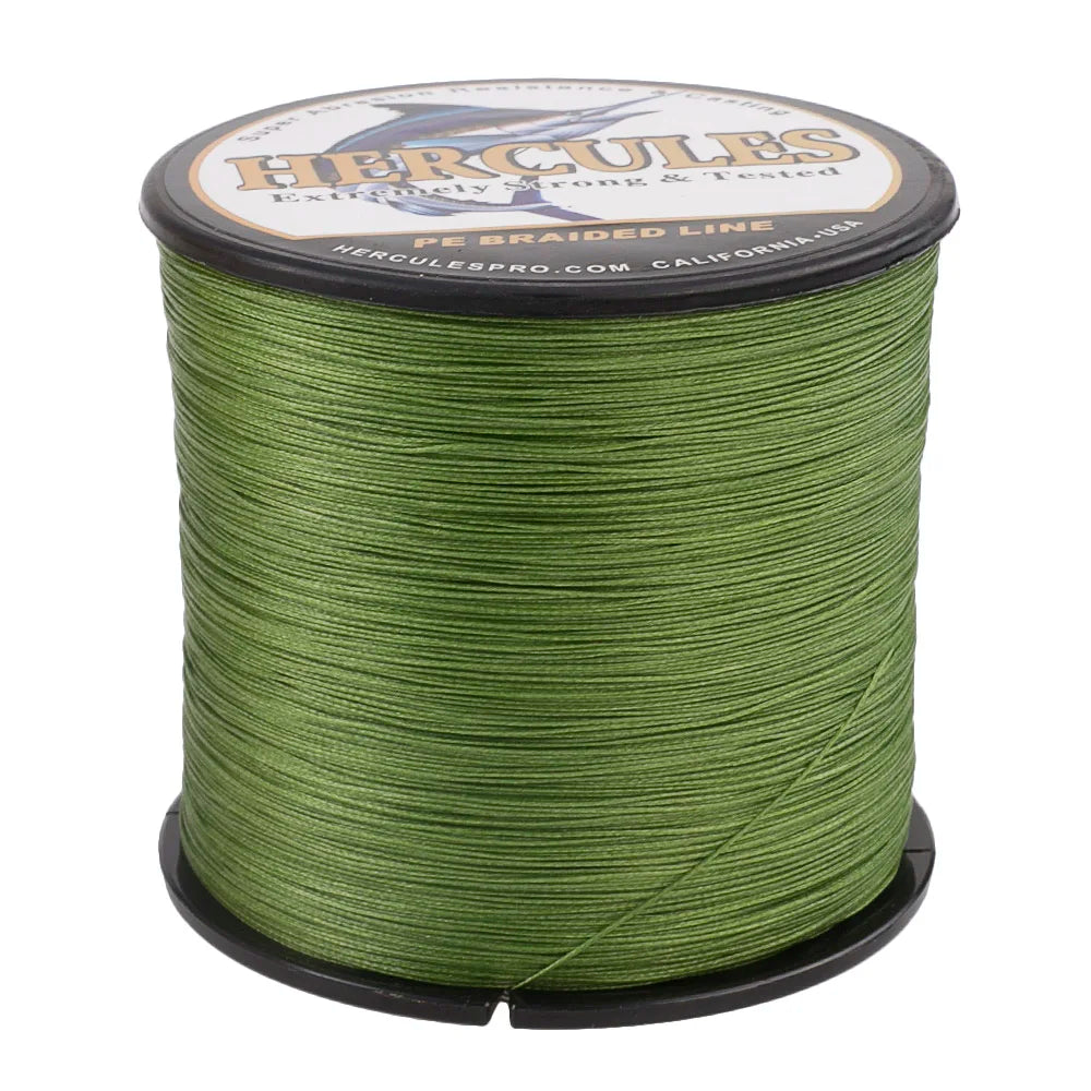 Hercules Multifilament Fishing Line 4 Strands Braided Cord 1000M Weave Saltwater 6-100LB PE Wire Pesca Russia Gifts For Men