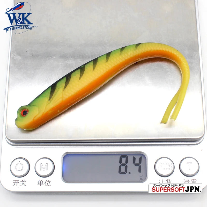 Fishing Tackle   13 cm Soft Fishing Lure   Drop Shot Rig Worm Bait  5 pcs pk  Pin Tail and Fork Tail Soft Bait