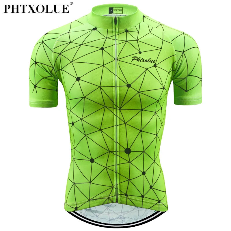 Phtxolue Summer Cycling Jersey Men Bicycle Shirt Wear Maillot Ciclismo Pro Team Mountain MTB Bike Clothes Cycling Clothing