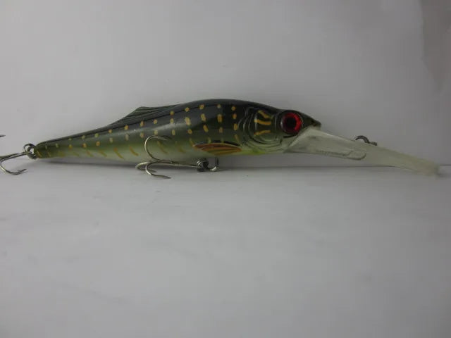 BassLegend Fishing Deep Crankbait Floating Minnow For Pike Jerkbait Trolling Lure 40g/140mm Depth 3.5-8m