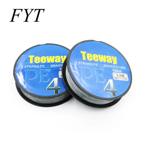 1Pcs 100m 4 Strand Japan Super Strong PE Braided Fishing Line Multifilament Braid Thread 4 Braid 20LB 30lb 40lb 50LBS
