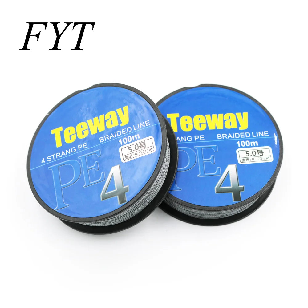 1Pcs 100m 4 Strand Japan Super Strong PE Braided Fishing Line Multifilament Braid Thread 4 Braid 20LB 30lb 40lb 50LBS