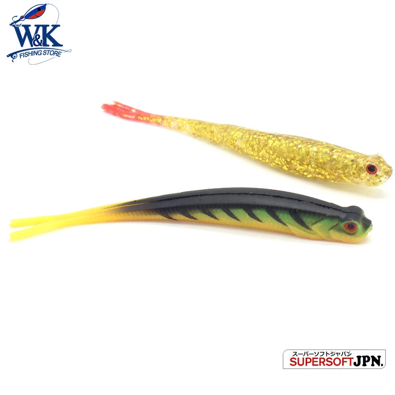 Fishing Tackle   13 cm Soft Fishing Lure   Drop Shot Rig Worm Bait  5 pcs pk  Pin Tail and Fork Tail Soft Bait