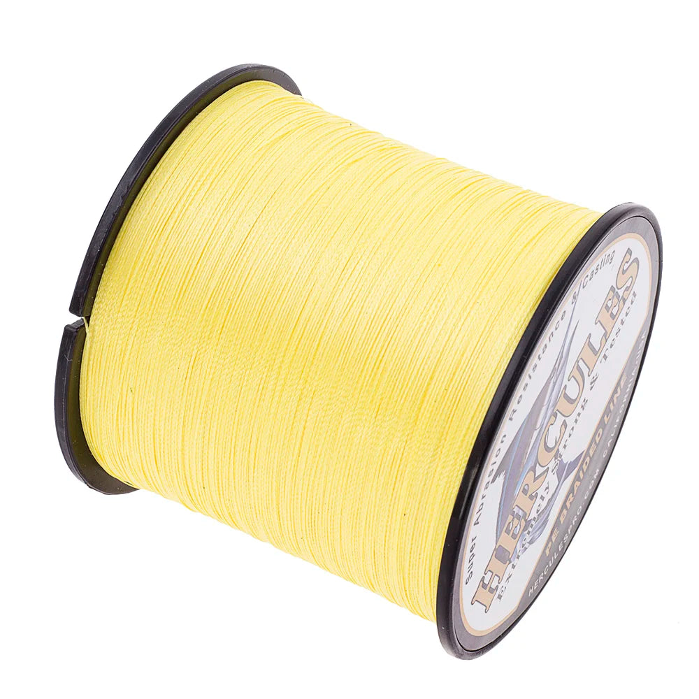 Hercules Multifilament Fishing Line 4 Strands Braided Cord 1000M Weave Saltwater 6-100LB PE Wire Pesca Russia Gifts For Men