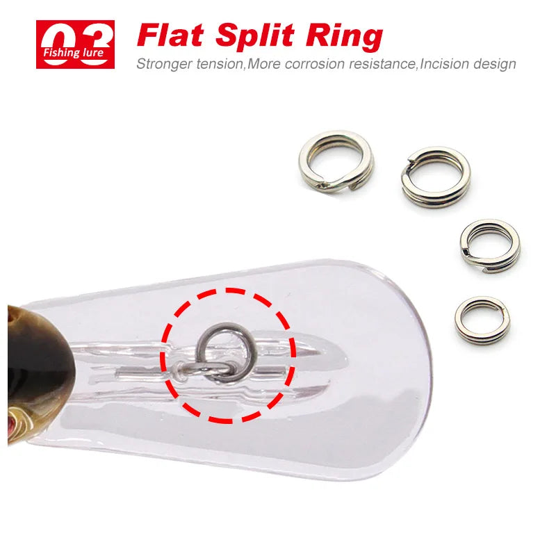 TacklePRO M07 Crankbait Fishing Lure Floating Minnow 50mm 10g 1.8-3.9M 1PC Bait Hard Saltwater Fishing Tackle Deep Diving
