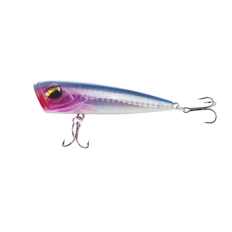 Poppers Fishing Lure Weights 14g Tackle 2021 Accessories Wobblers Goods Artificial Bait Top Water For Pike Fish Double Hooks