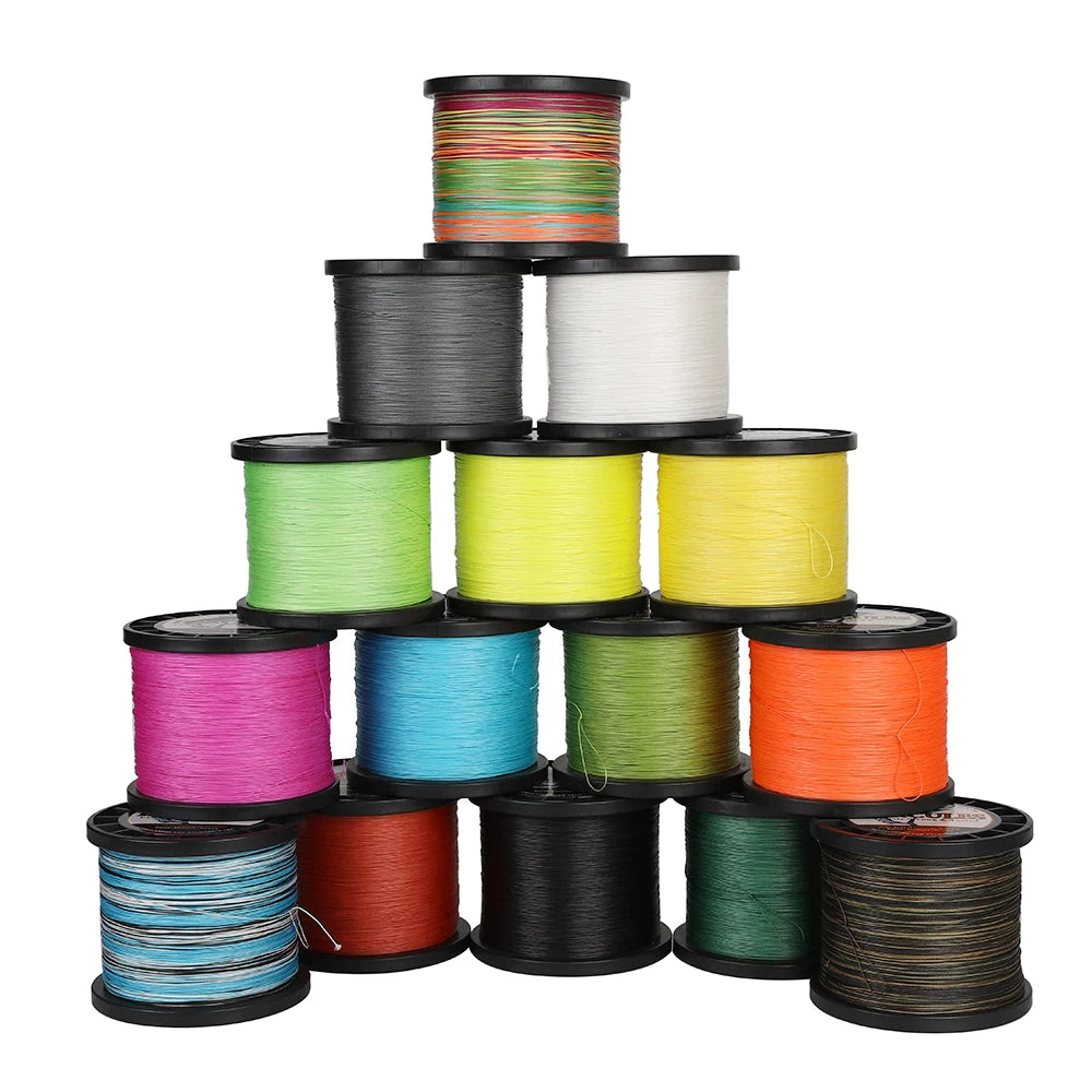 Hercules Multifilament Fishing Line 4 Strands Braided Cord 1000M Weave Saltwater 6-100LB PE Wire Pesca Russia Gifts For Men