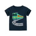 Kids Boys Clothes 100% Cotton Short Sleeve T-Shirts Car Bus Cartoon Children Clothes 2 3 4 5 6 7 8 Years Kids Summer Clothing